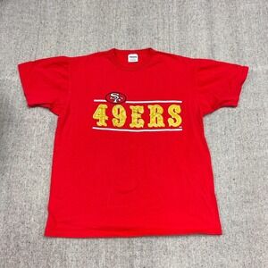 Vintage San Francisco 49ers Shirt Mens Large Red 1990s Starter NFL